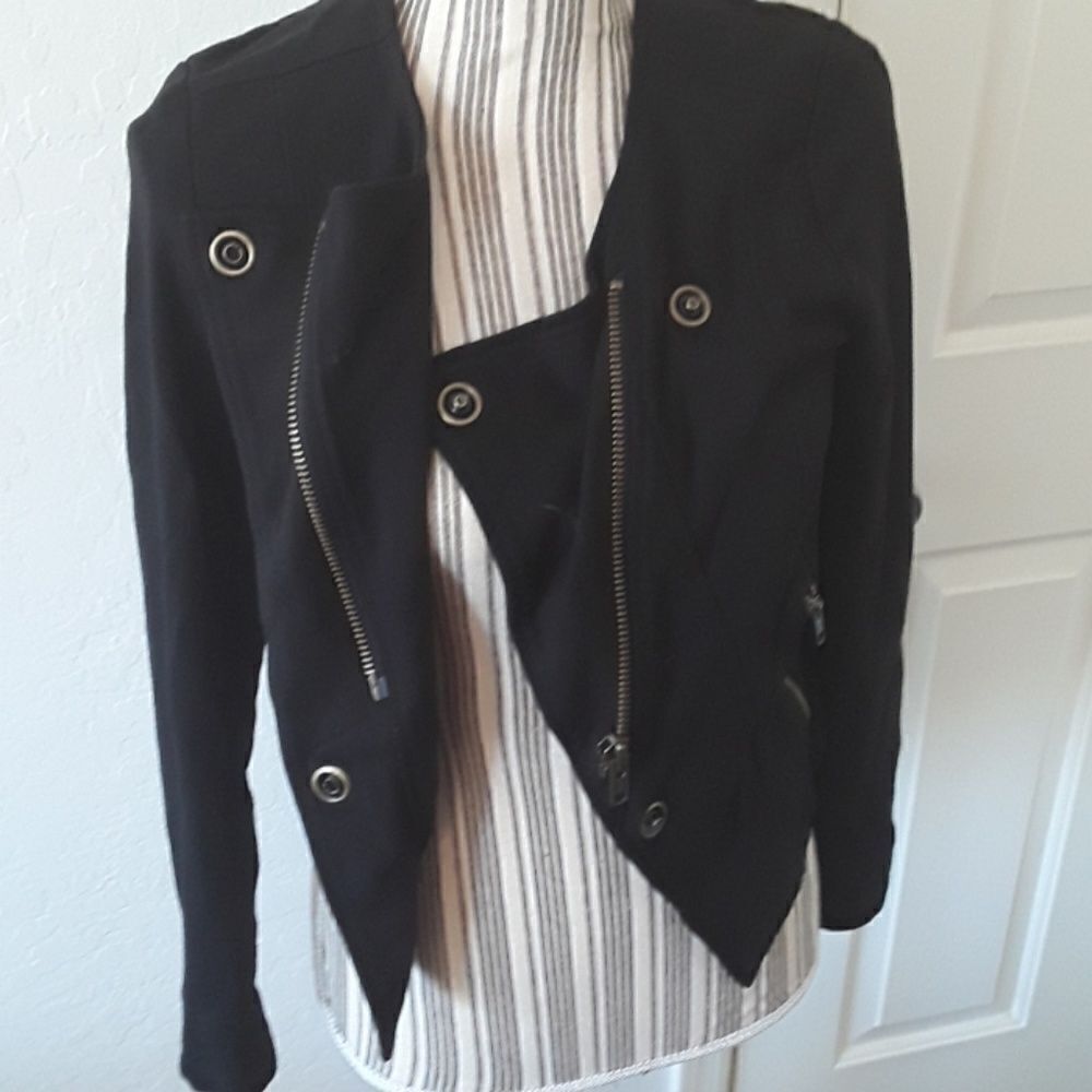 Gorgeous Cabi Black Zip Up Button Jacket - Picture 5 of 7